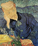 Portrait of Dr Gachet Holding Branch of Foxglove by VVG 1890